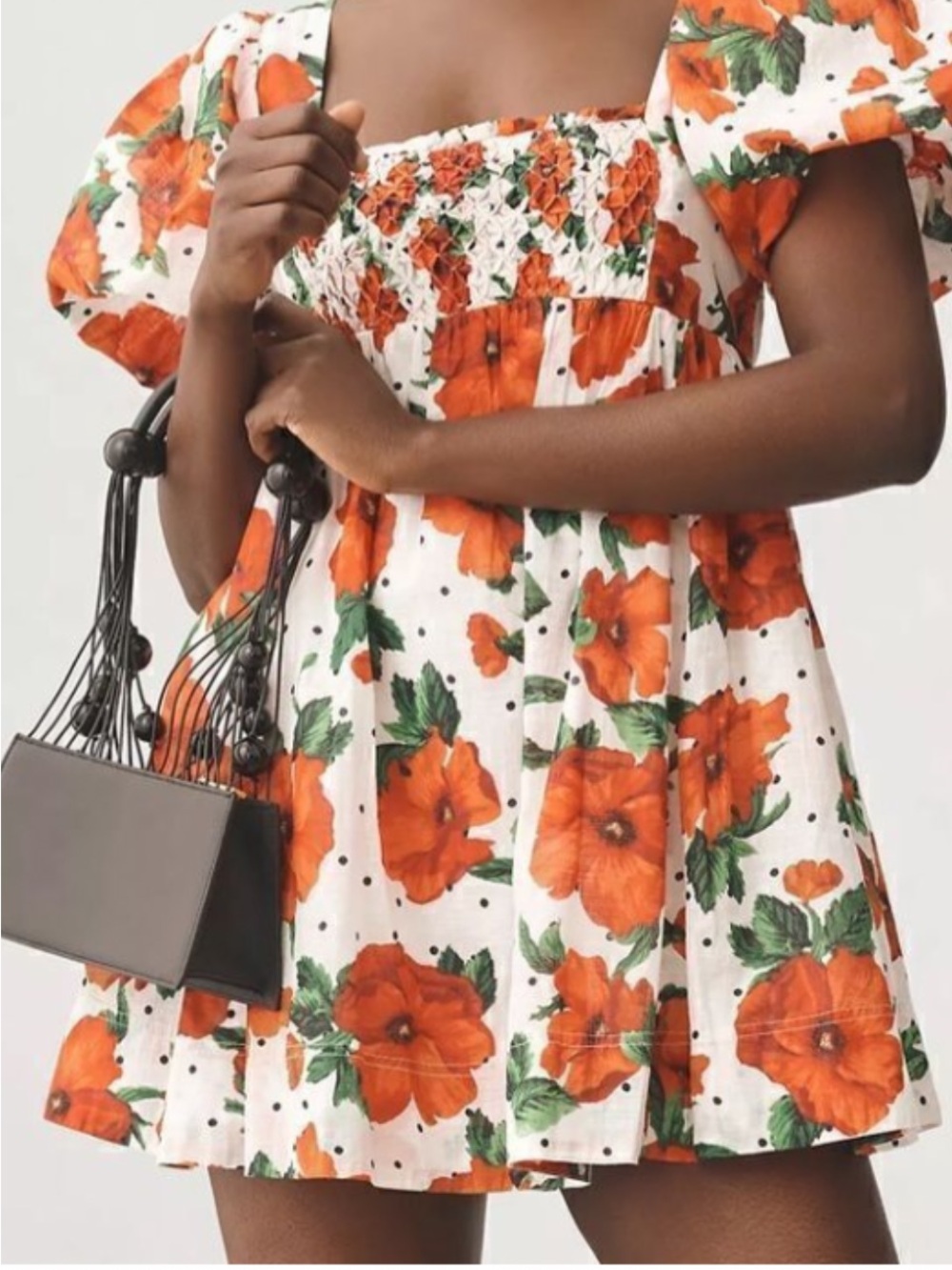 Maeve Anthropologie Floral Smocked Dress M Cottagecore Prairie Romantic NWT